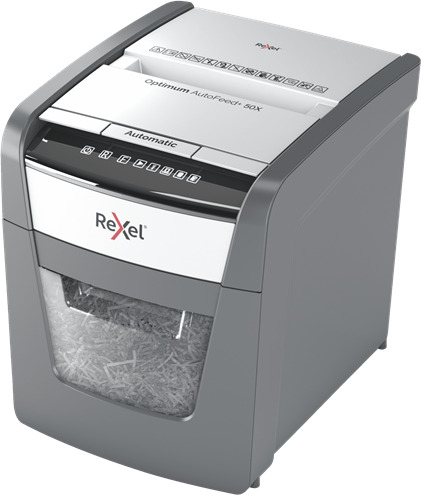 Rexel Καταστροφέας Εγγράφων AutoFeed + 50X Cross Cut 50 Φύλλων με Κάδο 20lt - Image 2