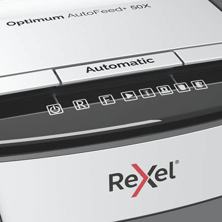Rexel Καταστροφέας Εγγράφων AutoFeed + 50X Cross Cut 50 Φύλλων με Κάδο 20lt - Image 5