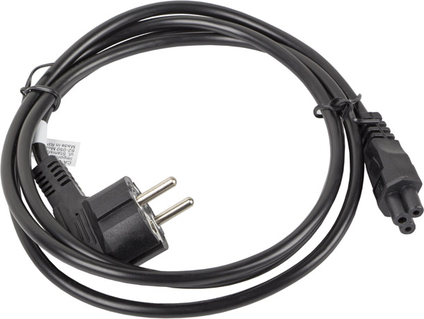 Lanberg Schuko - IEC C5 Cable 0.18m Μαύρο (CA-C5CA-11CC-0018-BK) - Image 2