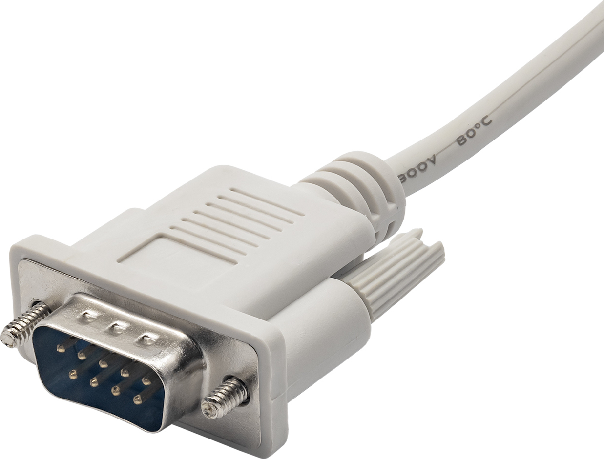 Akyga Καλώδιο RS232 9-pin male σε RS232 9-pin male 2m Λευκό - Image 2