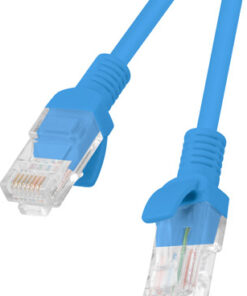Lanberg U/UTP Cat.5e Cable 1m Μπλε (PCU5-10CC-0100-B)