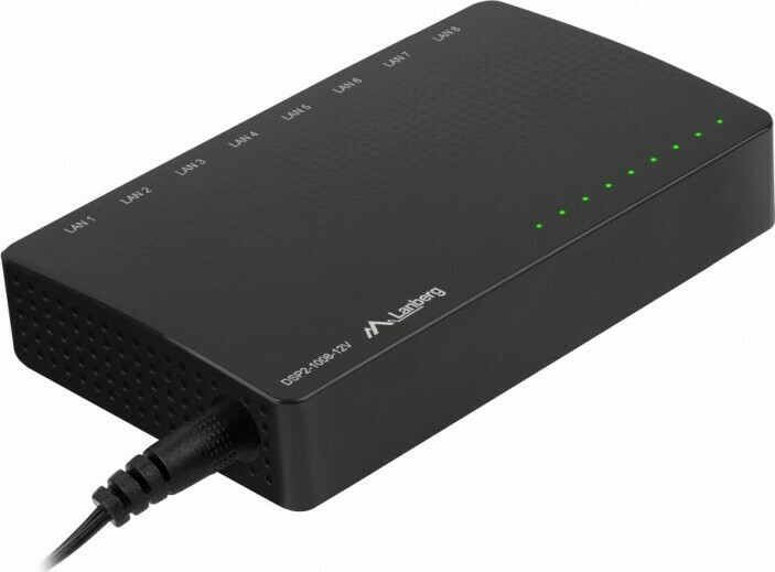 Lanberg DSP2-1008-12V Unmanaged L2 - Image 2