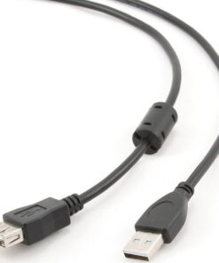 Alternative view of Lanberg USB 2.0 Cable USB-A male - USB-A female 1.8m (CA-USBE-10CC-0018-BK)