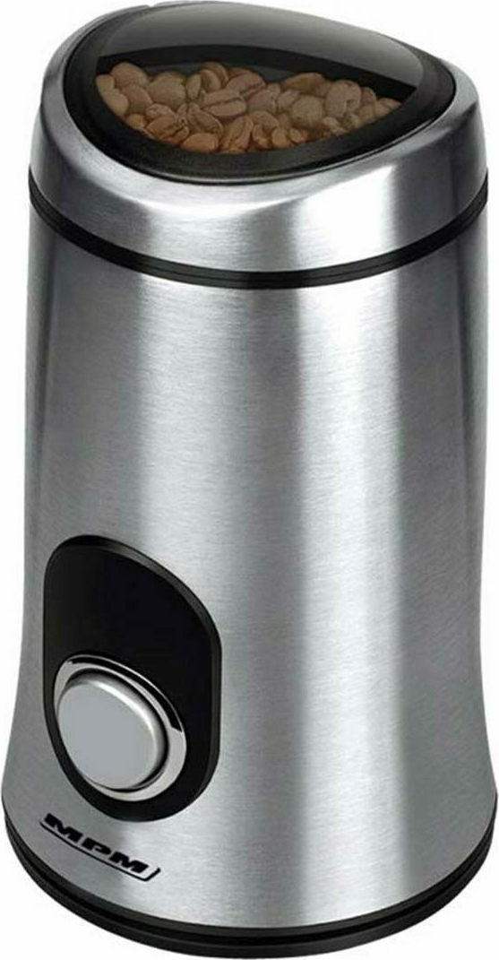 MPM Ηλεκτρικός Μύλος Καφέ 150W με Χωρητικότητα 50gr Ασημί