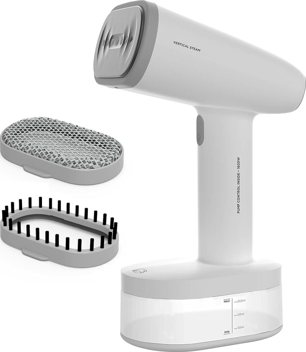 Black & Decker BXGS1600E Ατμοκαθαριστής Ρούχων Χειρός 1600W με Δοχείο 250ml Λευκός