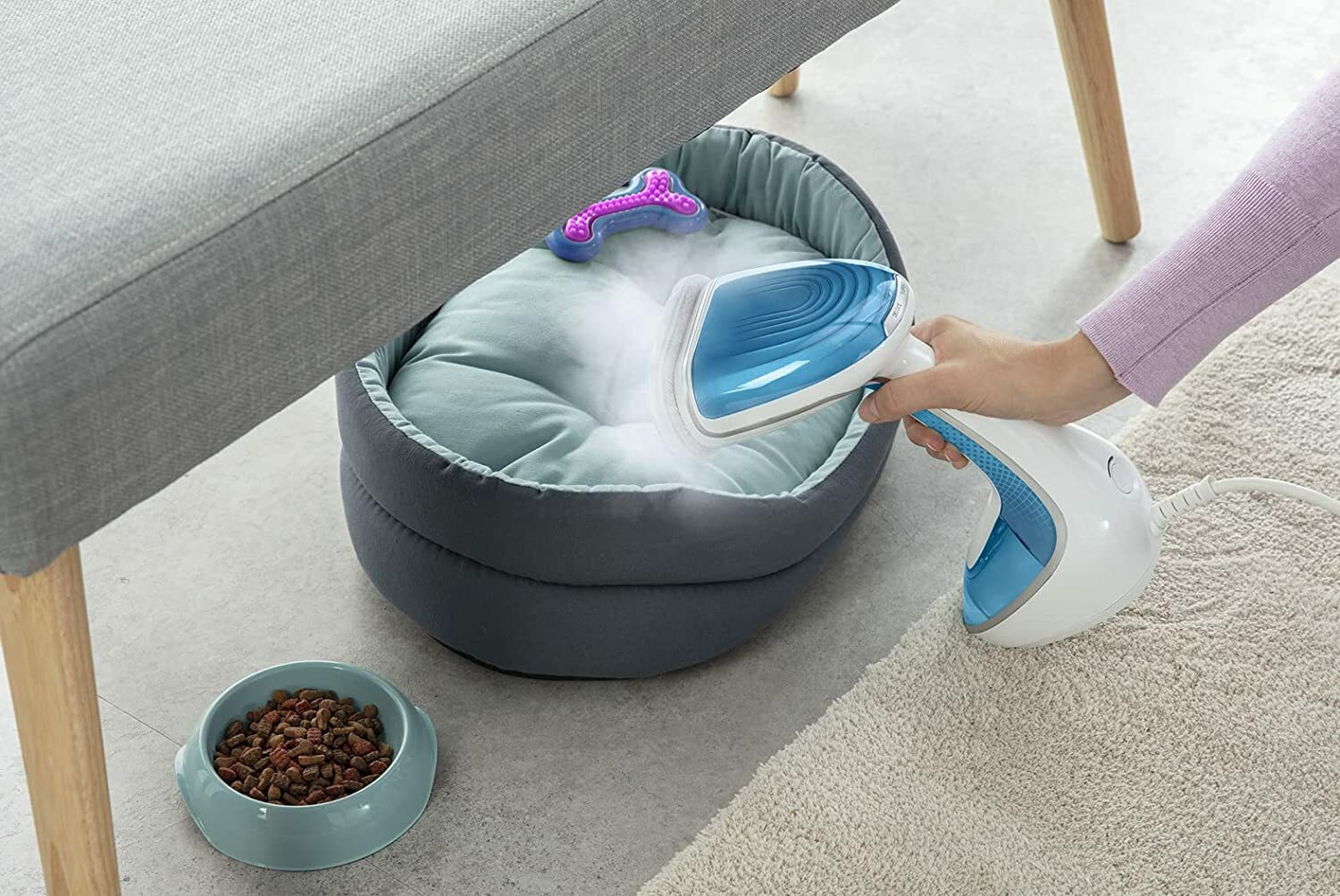 Tefal Ατμοκαθαριστής Ρούχων Χειρός 1700W με Δοχείο 200ml Μπλε - Image 13