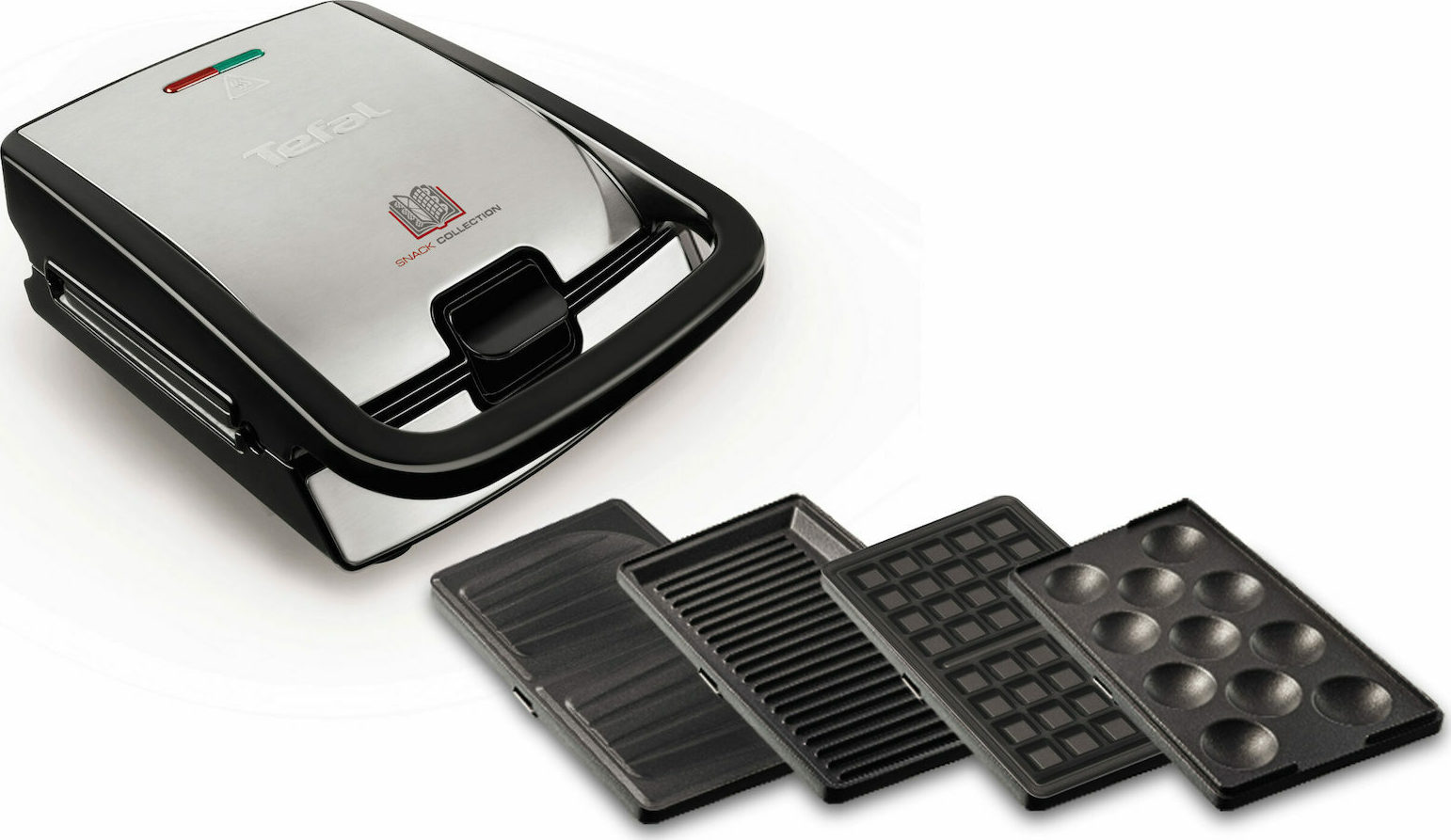Tefal Snack Collection 700W για 2 Τοστ Inox