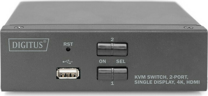 Digitus KVM Switch 2 Port Single Display 4K HDMI - Image 3