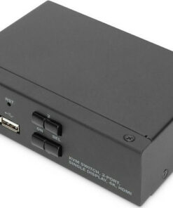 Digitus KVM Switch 2 Port Single Display 4K HDMI