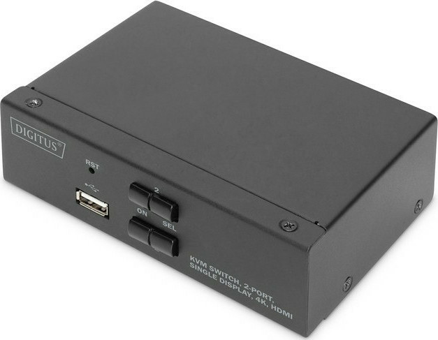 Digitus KVM Switch 2 Port Single Display 4K HDMI