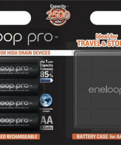 Panasonic Eneloop Pro With Battery Case AA 2500mAh 1.2V 4τμχ