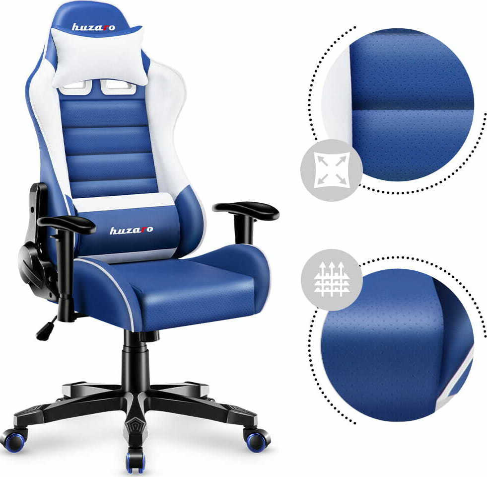Huzaro Ranger 6.0 Child Καρέκλα Gaming Δερματίνης με Ρυθμιζόμενα Μπράτσα Μπλε - Image 4