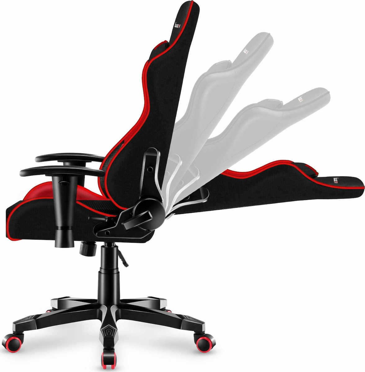 Huzaro Ranger 6.0 Child Καρέκλα Gaming Δερματίνης με Ρυθμιζόμενα Μπράτσα Μαύρο/Κόκκινο - Image 4