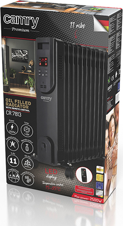 Camry CR 7813 Καλοριφέρ Λαδιού με 11 φέτες 2500W - Image 7
