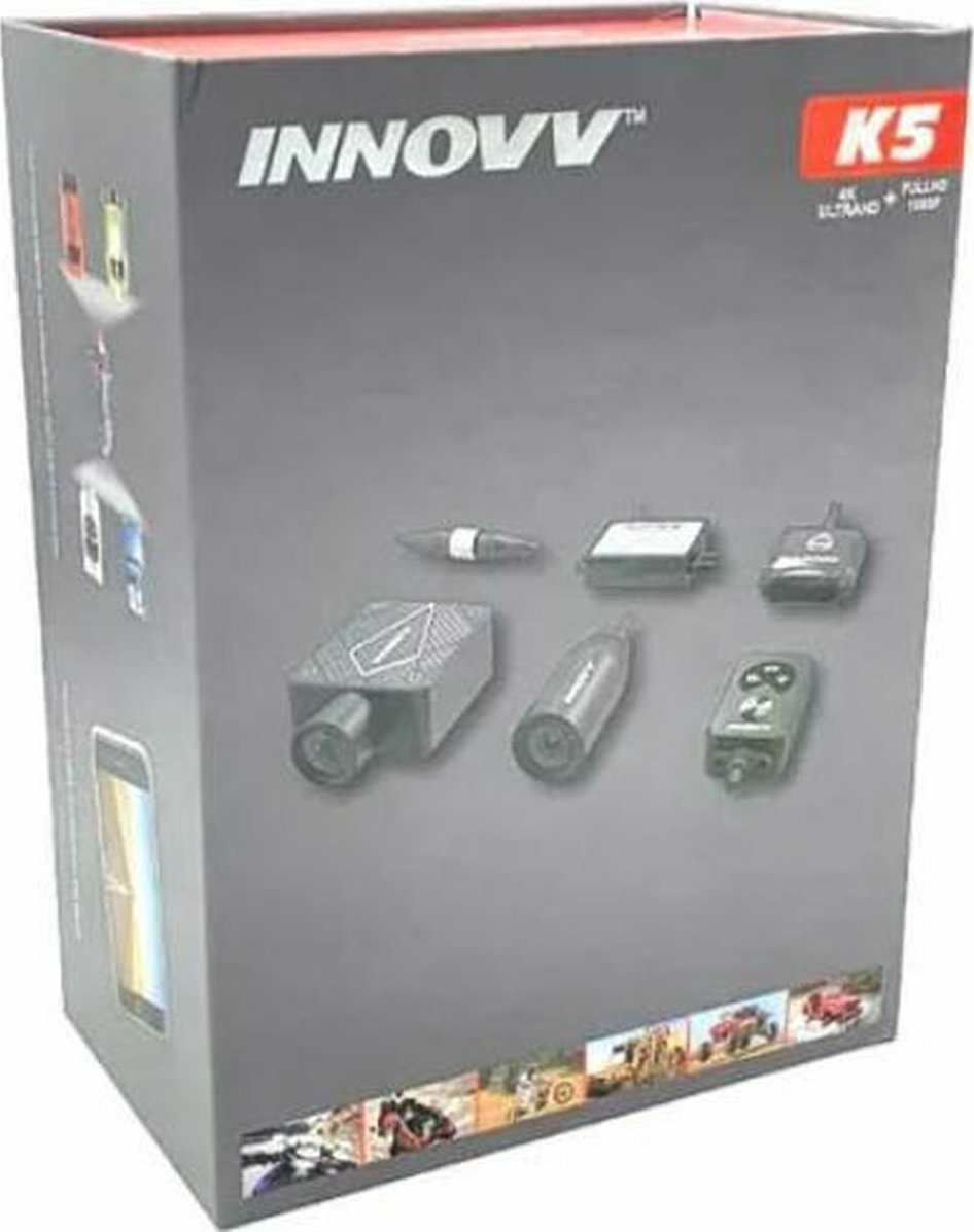 IVV K5 Σετ Κάμερα DVR Μοτοσυκλέτας 4K WiFi, GPS & Κάμερα Οπισθοπορείας - Image 7