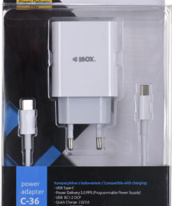 iBox ILUC36W USB-C 20W με Καλώδιο USB-C