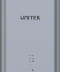 Alternative view of Unitek SolidForce Θήκη για 2 Σκληρούς Δίσκους M.2 PCI Express NVME με σύνδεση Type-C σε Γκρι χρώμα