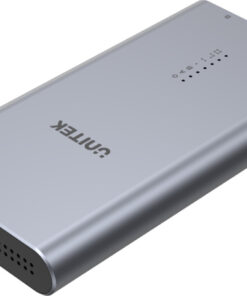 Unitek SolidForce Θήκη για 2 Σκληρούς Δίσκους M.2 PCI Express NVME με σύνδεση Type-C σε Γκρι χρώμα