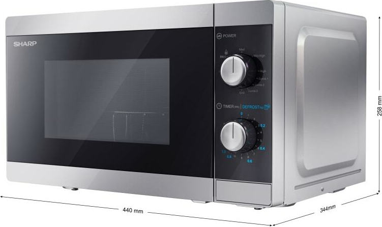 Sharp YC-MG01E-S Φούρνος Μικροκυμάτων με Grill 20lt Γκρι - Image 5