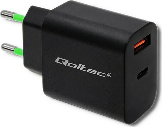 Qoltec 51713 USB-C Χωρίς Καλώδιο 18W