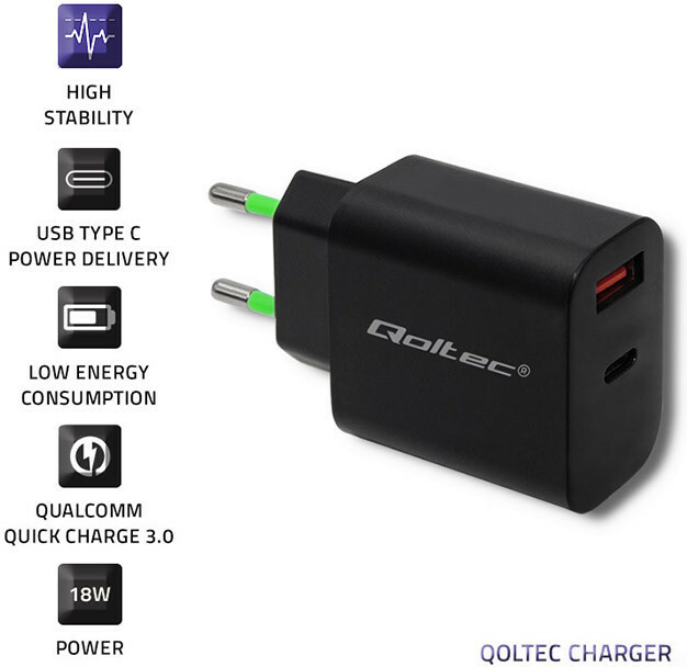 Qoltec 51713 USB-C Χωρίς Καλώδιο 18W - Image 3
