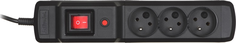 Active Jet Combo 3GN Πολύπριζο 3 Θέσεων με Διακόπτη και Καλώδιο 3m - Image 2