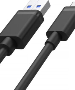 Alternative view of Unitek Y-C481 USB 2.0 USB-C male - USB-A 27W 0.5m (Y-C481BK)
