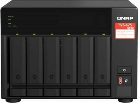 QNap TVS-675-8G NAS Tower με 6 θέσεις για HDD/M.2/SSD και 2 θύρες Ethernet - Image 2
