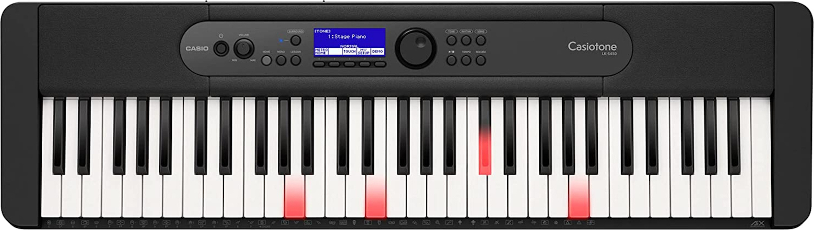 Casio Αρμόνιο LK-S450 με 61 Δυναμικά Πλήκτρα Μαύρο - Image 4
