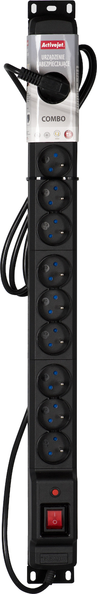 Active Jet Πολύπριζο Ασφαλείας 12 Θέσεων με USB-A, Διακόπτη και Καλώδιο 5m - Image 4