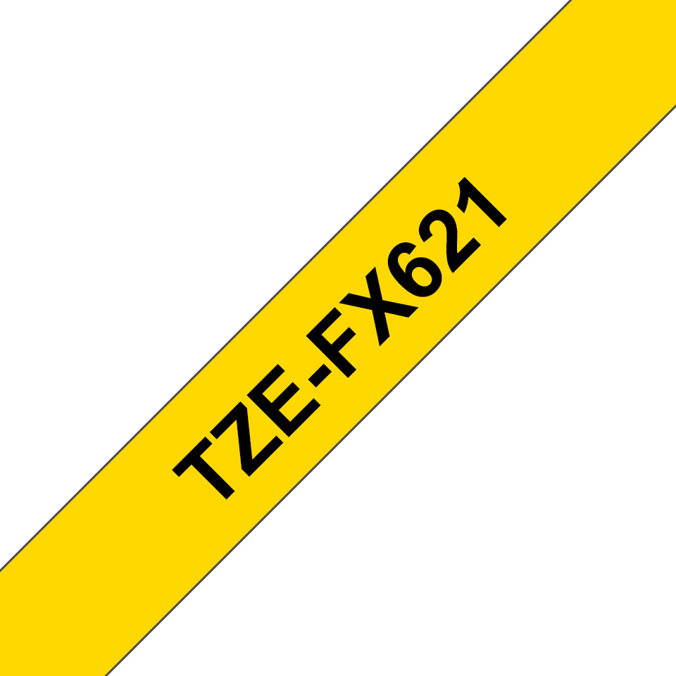 Brother TZE-FX621 Ταινία Ετικετογράφου 8m x 9mm σε Κίτρινο Χρώμα - Image 4