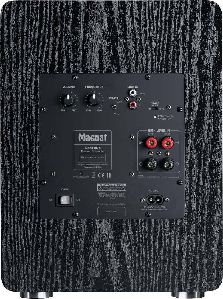 Magnat Alpha RS-8 Αυτοενισχυόμενο Subwoofer με Ηχείο 8" 80W - Image 3