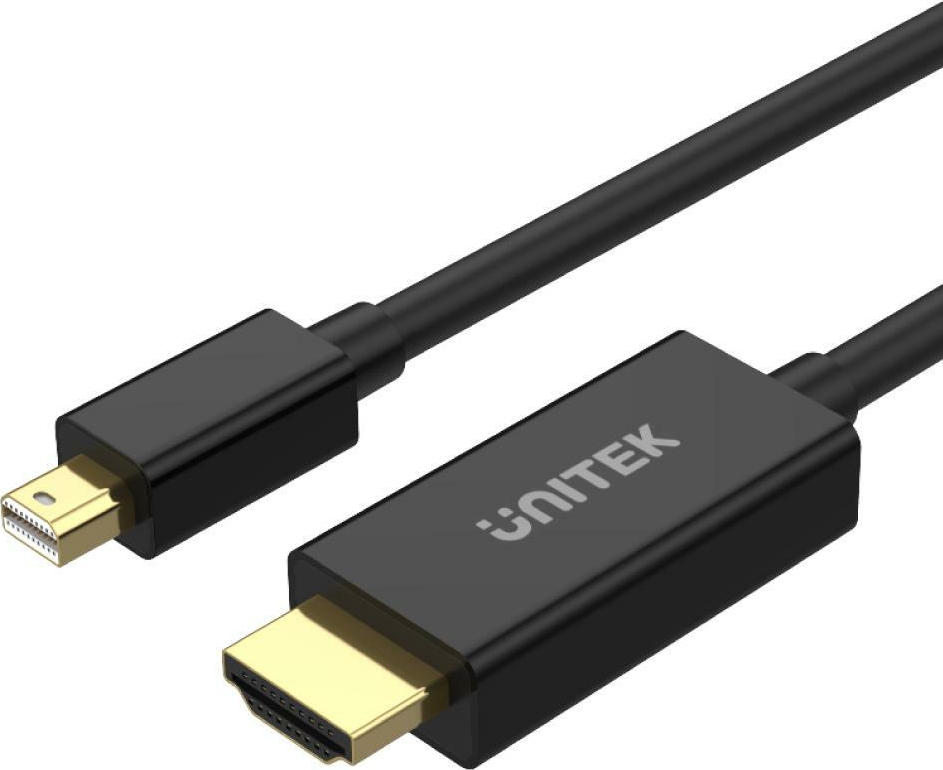 Unitek Cable mini DisplayPort male - HDMI male 2m Μαύρο (V1152A)