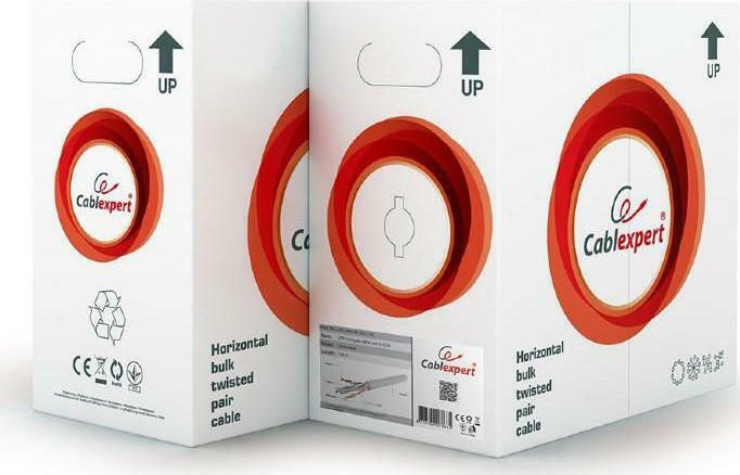 Cablexpert U/UTP Cat.5e Καλώδιο Δικτύου Ethernet χωρίς ακροδέκτες 100m Γκρι (UPC-5004E-L/100) - Image 3
