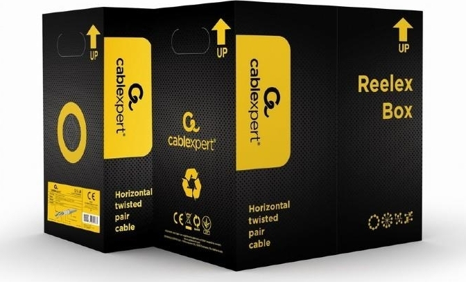 Cablexpert U/FTP (STP) Cat.5e Καλώδιο Δικτύου Ethernet χωρίς ακροδέκτες 305m Γκρι (FPC-5004E-SOL) - Image 3