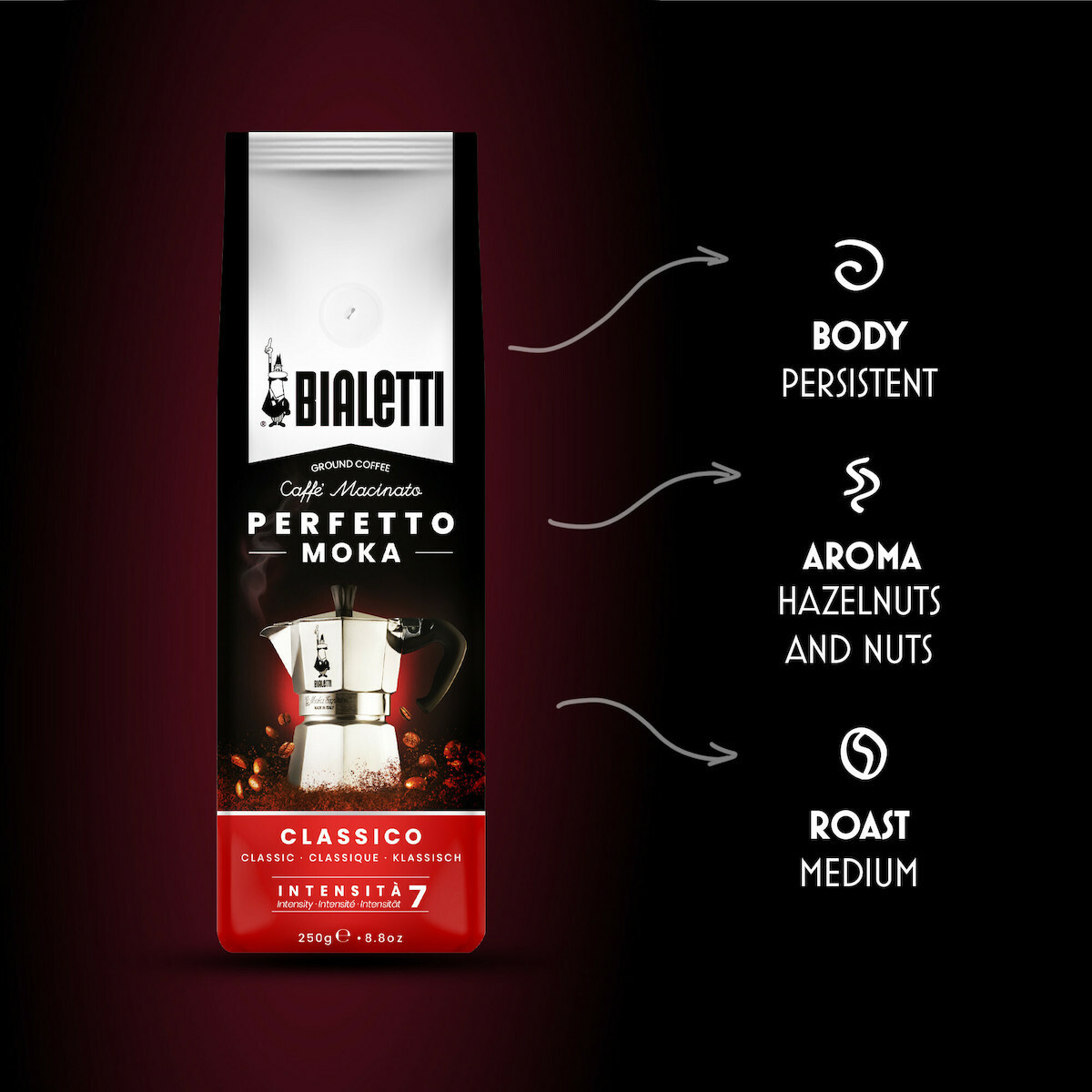 Bialetti Espresso Perfetto Moka Classico Αλεσμένος 250gr - Image 2