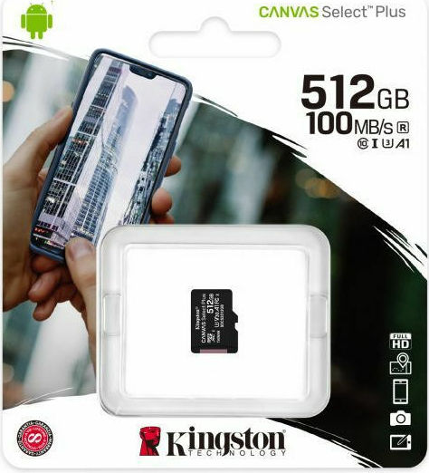 Kingston Canvas Select Plus microSDXC 512GB Class 10 U3 V30 A1 UHS-I - Image 2