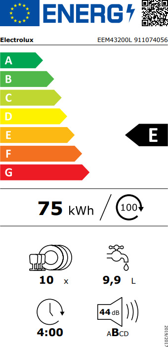 Electrolux Πλήρως Εντοιχιζόμενο για 10 Σερβίτσια Π44.6xY81.8εκ. EEM43200L - Image 14