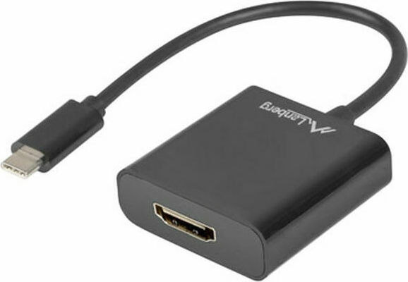 Lanberg USB-C male σε HDMI female 1τμχ (AD-UC-HD-01) - Image 2