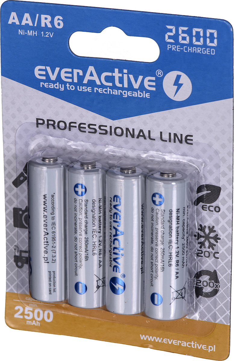 everActive Professional Line AA 2600mAh 1.2V 4τμχ - Image 3