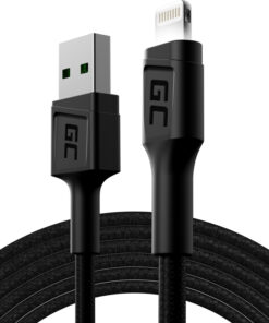 Alternative view of Green Cell Cell Ray USB-A USB-A to Lightning (KABGC)