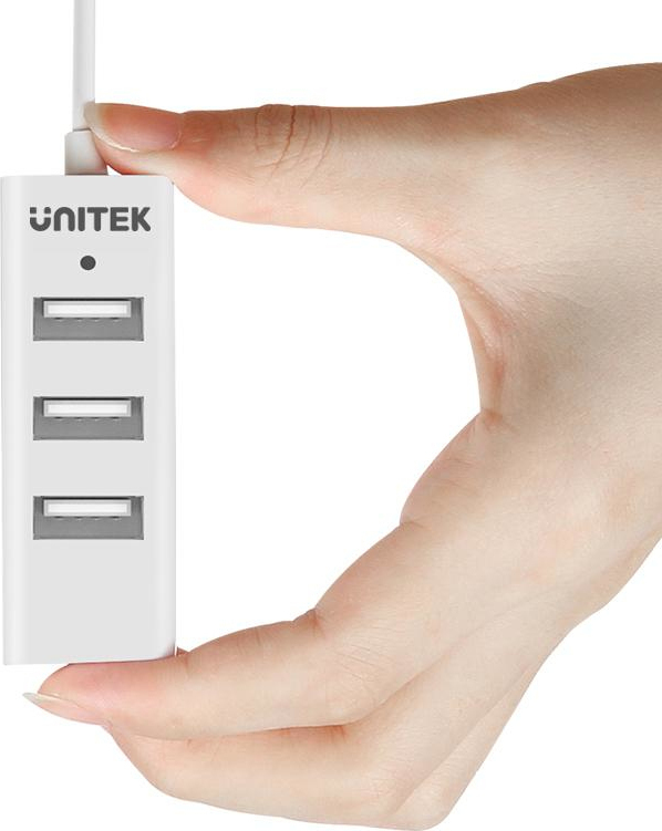 Unitek USB 2.0 Hub 4 Θυρών με σύνδεση USB-A Λευκό - Image 3