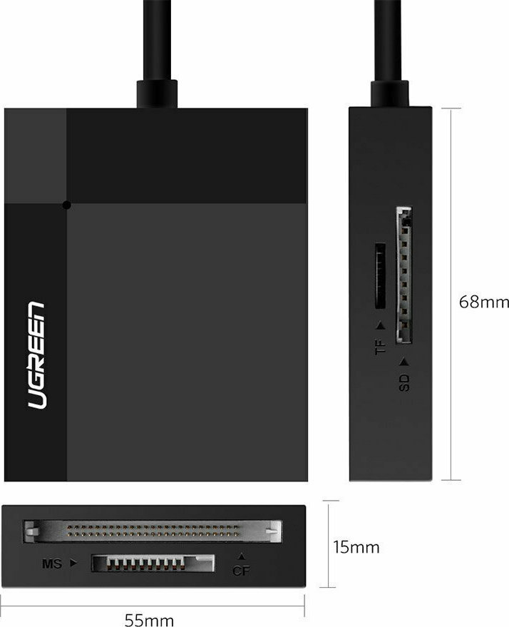 Ugreen Card Reader USB 3.0 για SD/microSD/MemoryStick/CompactFlash - Image 4