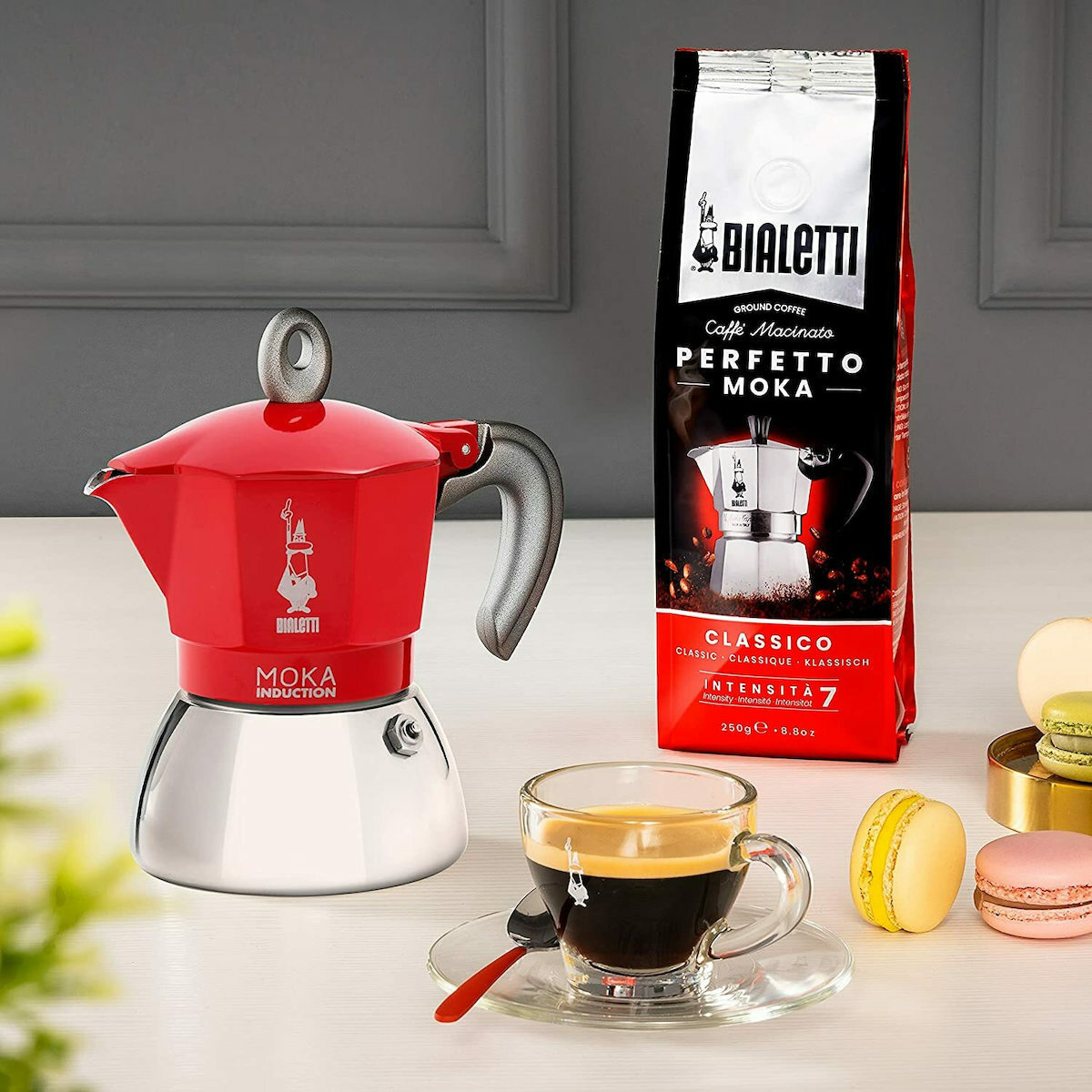 Bialetti Moka Induction Μπρίκι Espresso 4cups Κόκκινο - Image 3