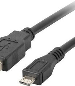 Alternative view of Lanberg Regular USB 2.0 to micro USB Cable Μαύρο 1m (CA-USBM-10CC-0010-BK)
