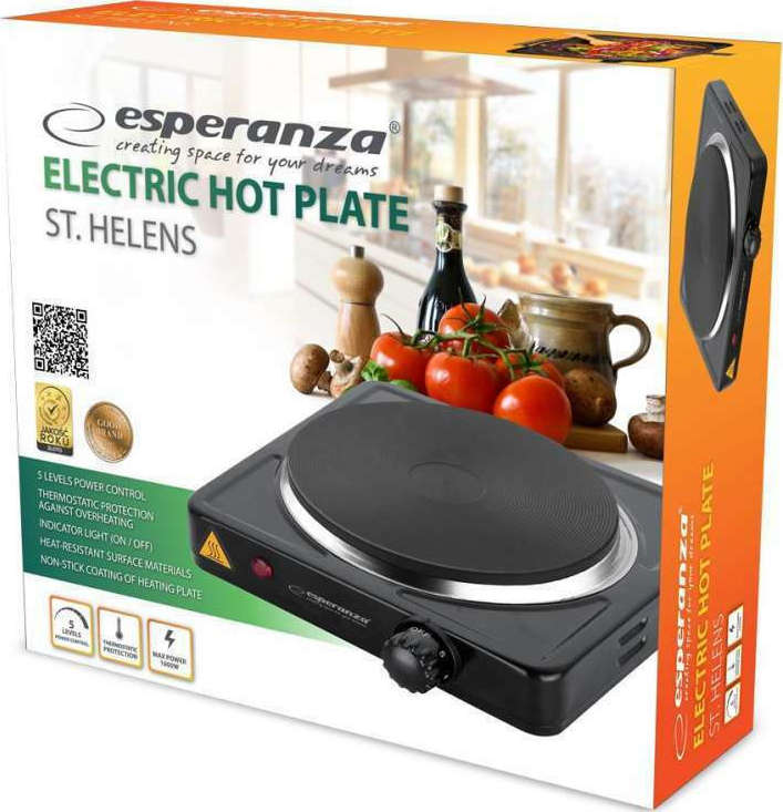 Esperanza EKH003K Επιτραπέζια Εστία Εμαγιέ Μονή - Image 3