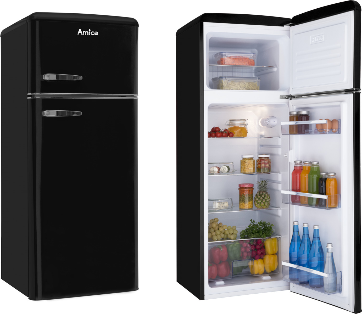 Amica Δίπορτο 206lt Μαύρο KGC 15634 S - Image 4