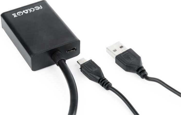 Cablexpert 3.5mm / USB-A / VGA male σε HDMI female 1τμχ (A-VGA-HDMI-01) - Image 3