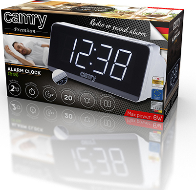 Camry Alarm Clock Radio Επιτραπέζιο Ψηφιακό Ρολόι με Ξυπνητήρι & Ραδιόφωνο CR1156 - Image 6