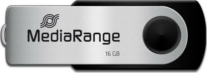 MediaRange 16GB USB 2.0 Ασημί - Image 4